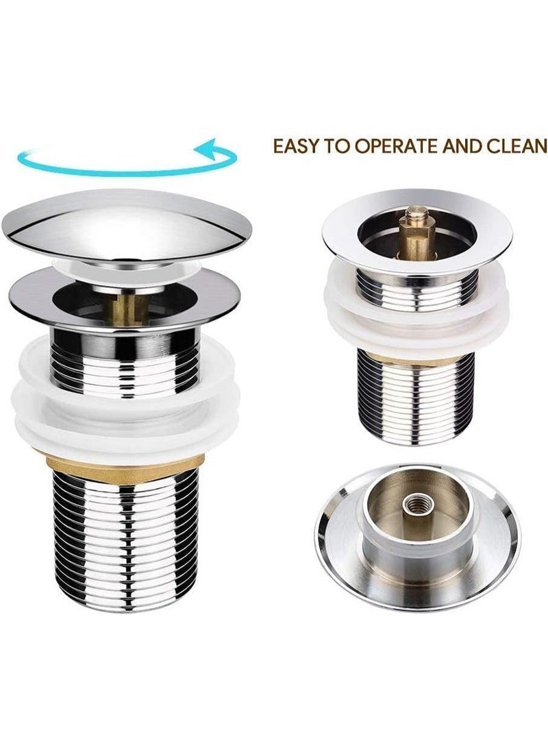 Fixer Popup Waste Coupling for Wash Basin & Sink – 3 Inch height Drain Stopper with Push-to-Open/Close Mechanism - Image 3